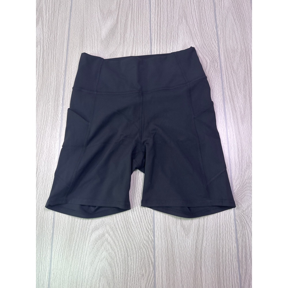 Fabletics Oasis High-Waisted Shorts 6 Black PureLuxe Biker M NEW WITH TAGS